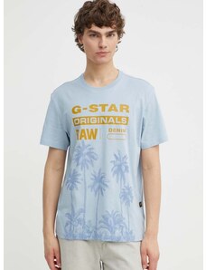 G-Star Raw pamut póló férfi, nyomott mintás, D24681-336