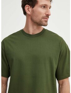 United Colors of Benetton pamut póló zöld, férfi, sima