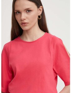 United Colors of Benetton pamut póló női, rózsaszín
