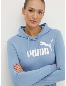 Puma felső lila, női, nyomott mintás, kapucnis, 586797