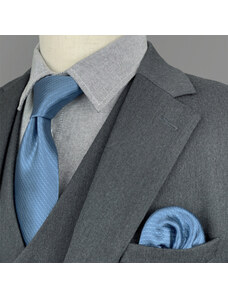 ÚRIDIVAT Extra hosszú nyakkendő szett (világoskék)