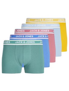 JACK & JONES Boxeralsók 'CONNOR' kék / sárga / jáde / rózsaszín