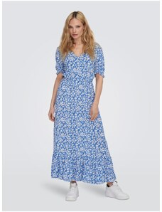 Women's blue floral maxi dress ONLY Chianti - Women