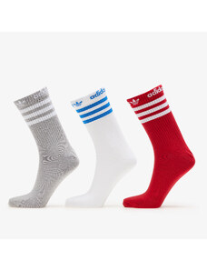 adidas Originals Férfi zoknik adidas Adicolor Crew Socks 3-Pack Mgh Solid Grey / White / Better Scarlet