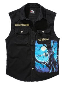 Brandit Iron Maiden Vintage FOTD ujjatlan ing, fekete