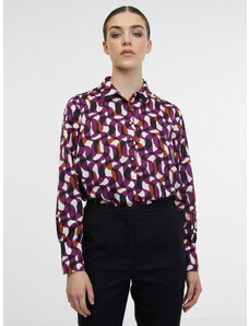 Orsay Purple Women's Patterned Shirt - Women's