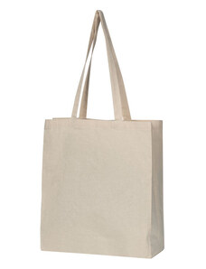 M-Collection organikus pamut bevásárló táska, 180g/m2, Bézs