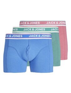 JACK & JONES Boxeralsók 'CONNOR' kék / zöld / rózsaszín / fehér