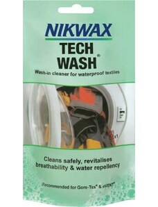 Nikwax mosószer kültéri ruházathoz és szintetikus hálózsákokhoz Tech Wash Sachet 100ml