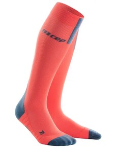 Women's compression knee-high socks CEP 3.0 orange-grey, II