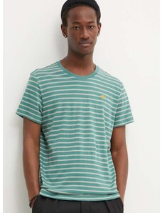 G-Star Raw pamut póló zöld, férfi, mintás, D24941-C339