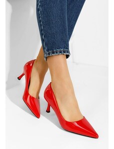 Zapatos Calliope piros alacsony sarkú körömcipő
