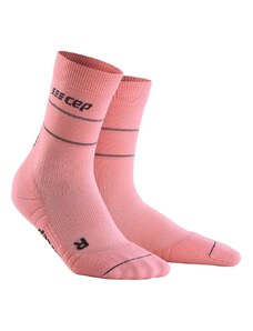 Dámské běžecké ponožky CEP Reflective světle růžové, III