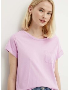 Sisley pamut póló női, rózsaszín