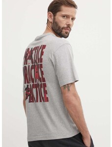 Reebok Classic pamut póló Basketball szürke, férfi, nyomott mintás, 100075507