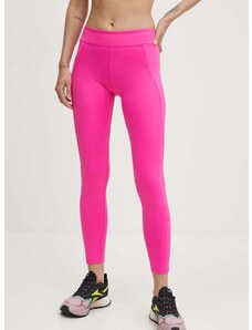 Reebok edzős legging Lux Contour rózsaszín, sima, 100076336