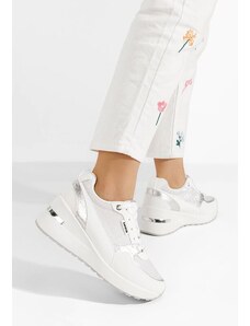 Zapatos Zaneta fehér platform sneaker cipő