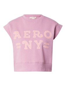 AÉROPOSTALE Póló 'NY' mályva / világos narancs / fehér