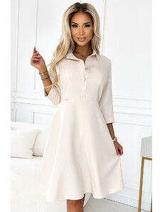 NUMOCO Bézs ruha S váltó AMALIA 286-7