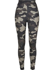 Urban Classics Camo Tech Women's High Waist Leggings Dark Mask