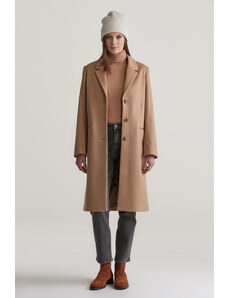 KABÁT GANT CLASSIC TAILORED WOOL COAT WARM KHAKI