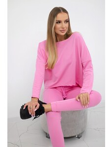 Kesi Set with an oversized blouse in light pink color