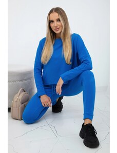 Kesi Set with an oversized blouse purple-blue