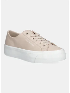 Calvin Klein Jeans sportcipő VULC FLATFORM LOW MG LTH rózsaszín, YW0YW01771