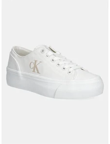 Calvin Klein Jeans sportcipő VULC FLATFORM LOW CV MG fehér, női, YW0YW01763