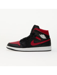 Air Jordan 1 Mid Black/ Varsity Red-Summit White