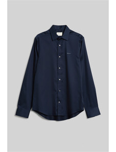 ING GANT SLIM SATEEN SHIRT EVENING BLUE