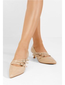 Zapatos Marcella bézs tűsarkú cipő