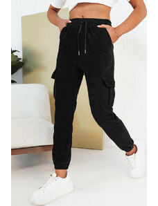 BASIC Sötétkék bordázott melegítőnadrág zsebekkel FLAYON UY2058