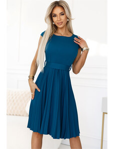 NUMOCO Kék ruha rakott szoknyával CELESTE 311-17