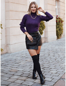 BASIC Sötétlila bordás garbó BUFALO MY1426