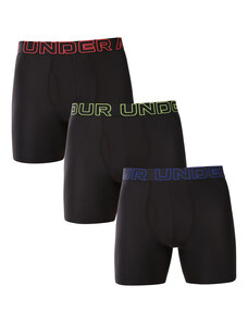 3PACK férfi boxeralsó Under Armour fekete
