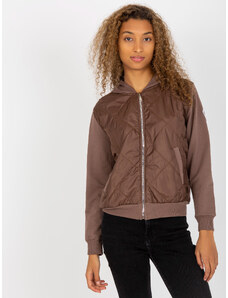 RUE PARIS Barna steppelt bomber kabát -RV-BL-8226.11X-brown