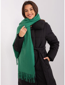 ITALY MODA Sötétzöld sál rojtokkal AT-SZ-23185.93P-dark green