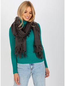 BASIC Sötétszürke sál rojtokkal AT-SZ-1285.65P-dark gray