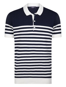 Jimmy Sanders Póló tengerészkék / fehér