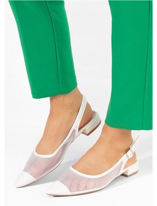 Zapatos Margaryte fehér női szling
