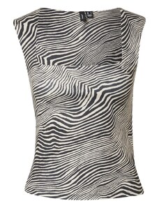 VERO MODA Top 'VMMillion' krém / fekete