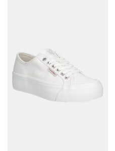 Calvin Klein Jeans sportcipő VULC FLATFORM CTN LOGO TAG fehér, YW0YW01838