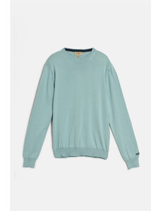 PULÓVER WOOLRICH LOGO COTTON CREWNECK