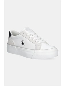 Calvin Klein Jeans sportcipő VULC FLATFORM MG NYLON MIX fehér, YW0YW01896