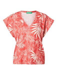 UNITED COLORS OF BENETTON Póló bézs / narancsvörös