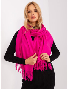 ITALY MODA Sötét rózsaszín rojtos sál AT-SZ-23185.93P-dark pink