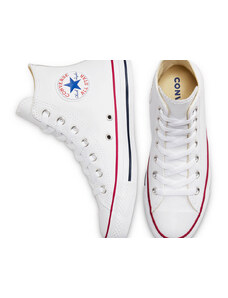 Converse Chuck Taylor Hi Leather White - Gyerek - Tornacipő Converse - Fehér - 132169C