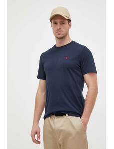 Barbour pamut póló sötétkék, sima