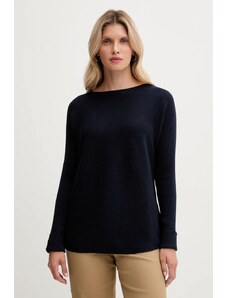 United Colors of Benetton pulóver gyapjúkeverékből sötétkék, 1Y6SD10CH